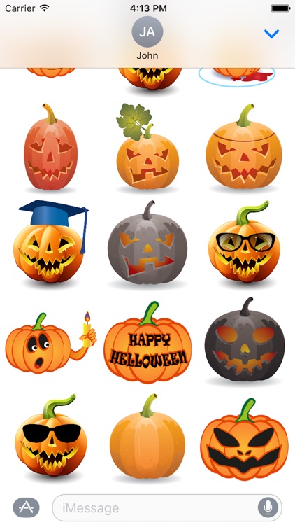 Happy Halloween Pumpkin Sticker Pack 01