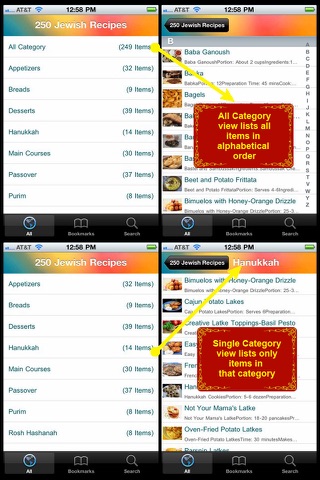 250 Jewish Recipes screenshot 2