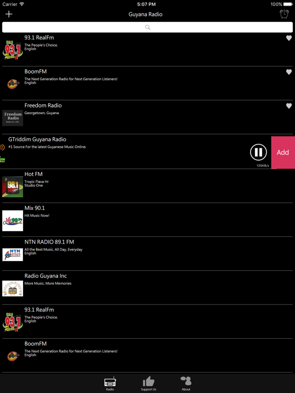 Guyanan Radio iPad screenshot 4 - Entertainment app