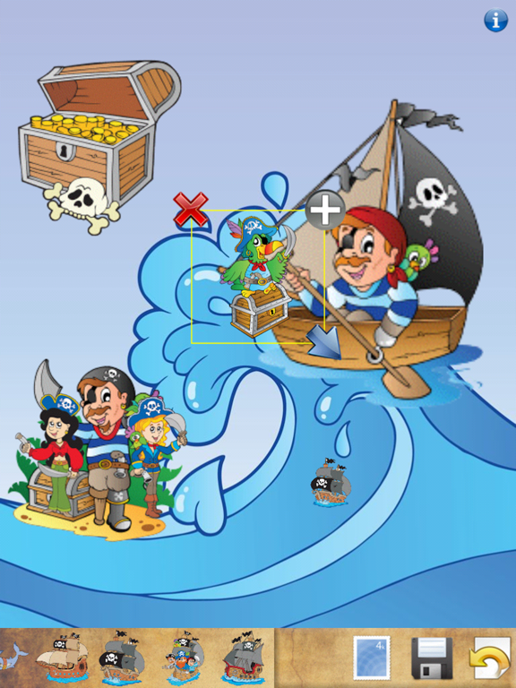 Pirate Sticker Book! iPad screenshot