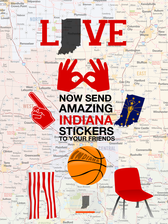 Screenshot #4 pour Love Indiana Stickers