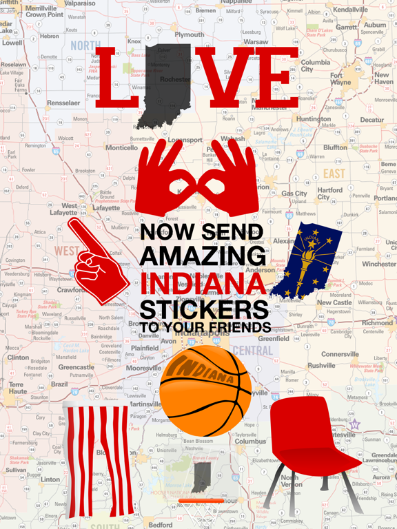 Love Indiana Stickersのおすすめ画像1