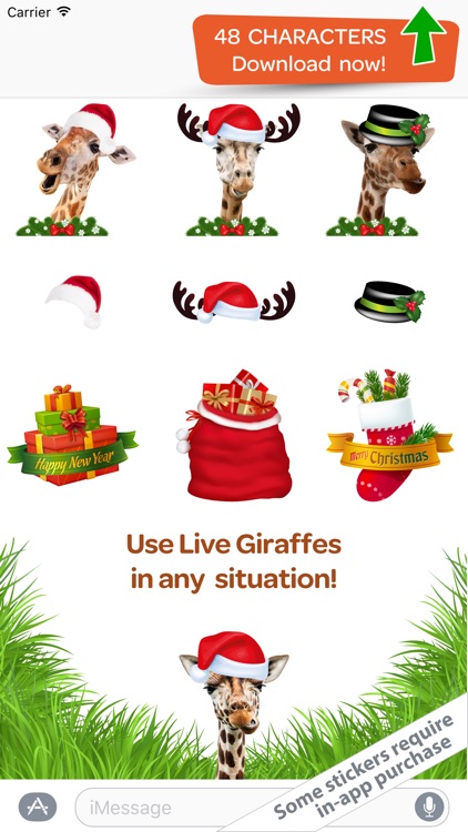 Free Stickers - Live Giraffes 2 screenshot-4