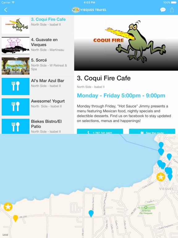 Vieques iPad screenshot 5 - Travel app