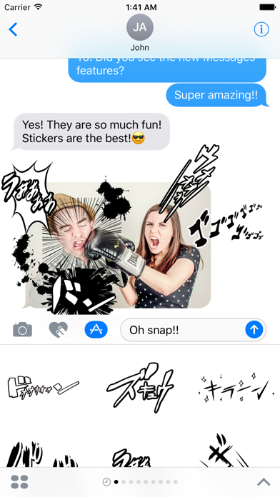 Screenshot #1 pour Manga-Stickers