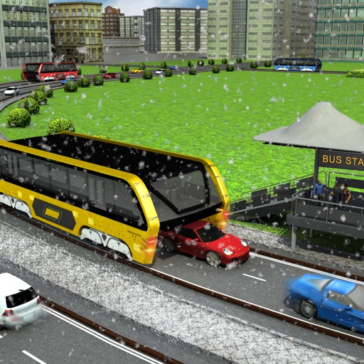 China City Elevated Bus Driving 3D Simulator Game icon