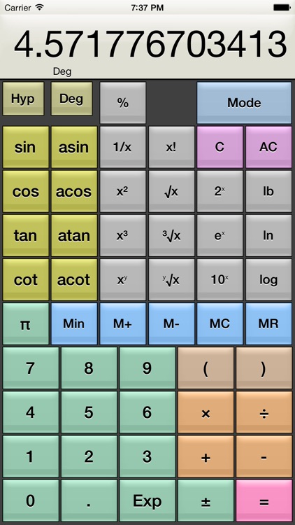 Kalkulilo (scientific calculator) screenshot-3