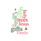 Quickly create cool custom Christmas themed Word Clouds