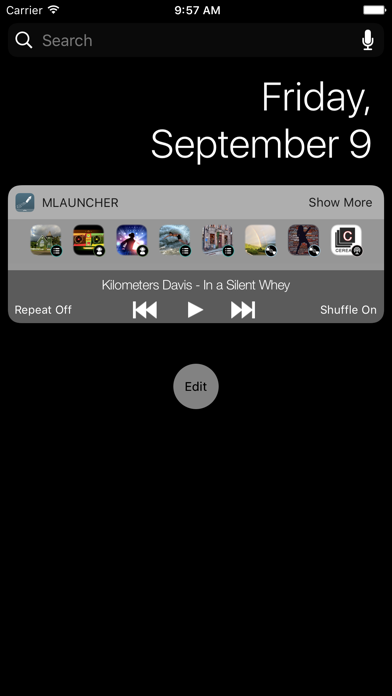 Screenshot #2 pour Music Launcher with Widget