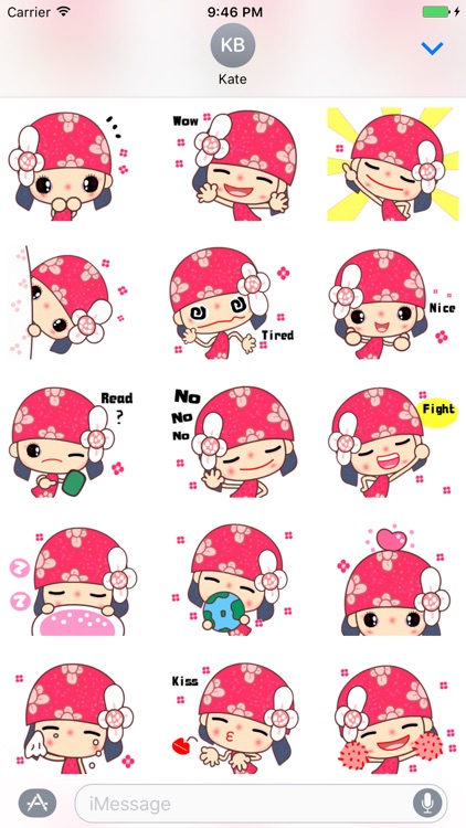 Flower Fairy - Cute stickers for iMessage