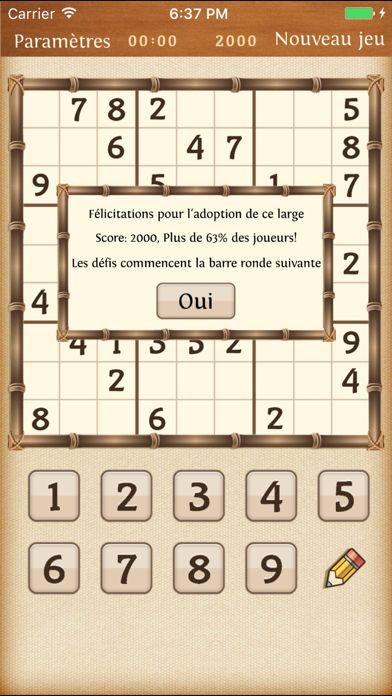 Screenshot #1 pour Sudoku Classic.