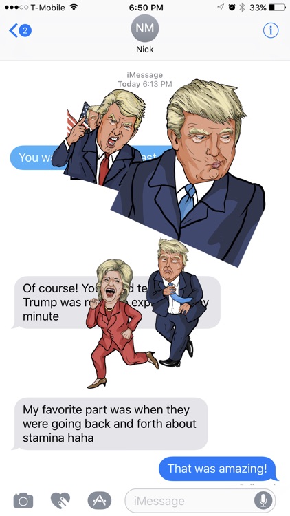 Trump/Clinton 2016 Election Emoji Stickers screenshot-0
