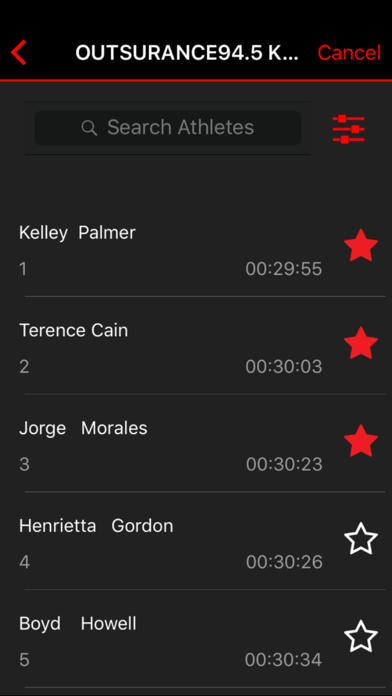 Screenshot #2 pour Mobii Race Results