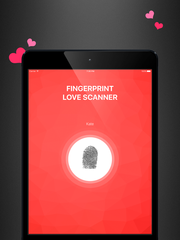 Fingerprint Love Calculator iPad screenshot