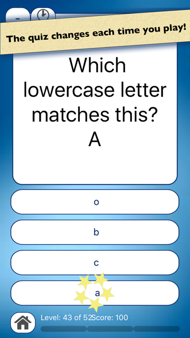 Screenshot #2 pour Alphabet Learning Letters Quiz