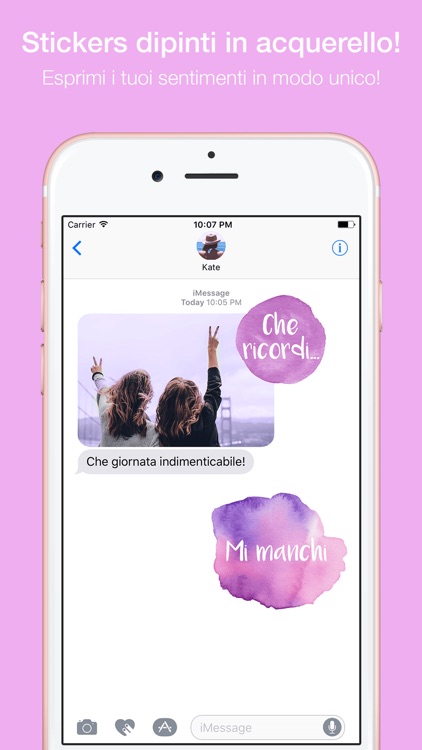 Ciao - Stickers dipinti a mano in acquerello