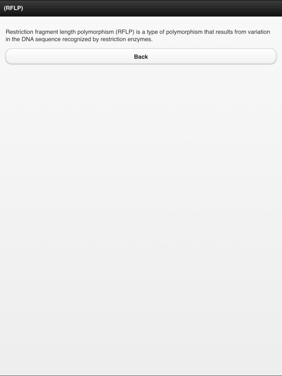Genetics Dictionary Offline Free iPad screenshot