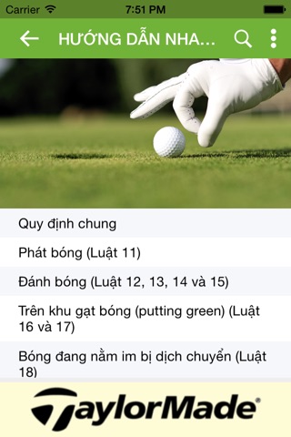 Luật Golf R&A screenshot 2