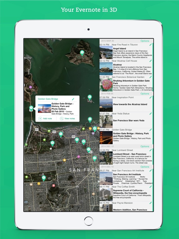 IdeaPlaces - Maps for Evernote, Dropbox, Photosのおすすめ画像1