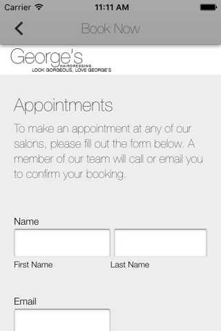 Georges Hairdressing screenshot 3