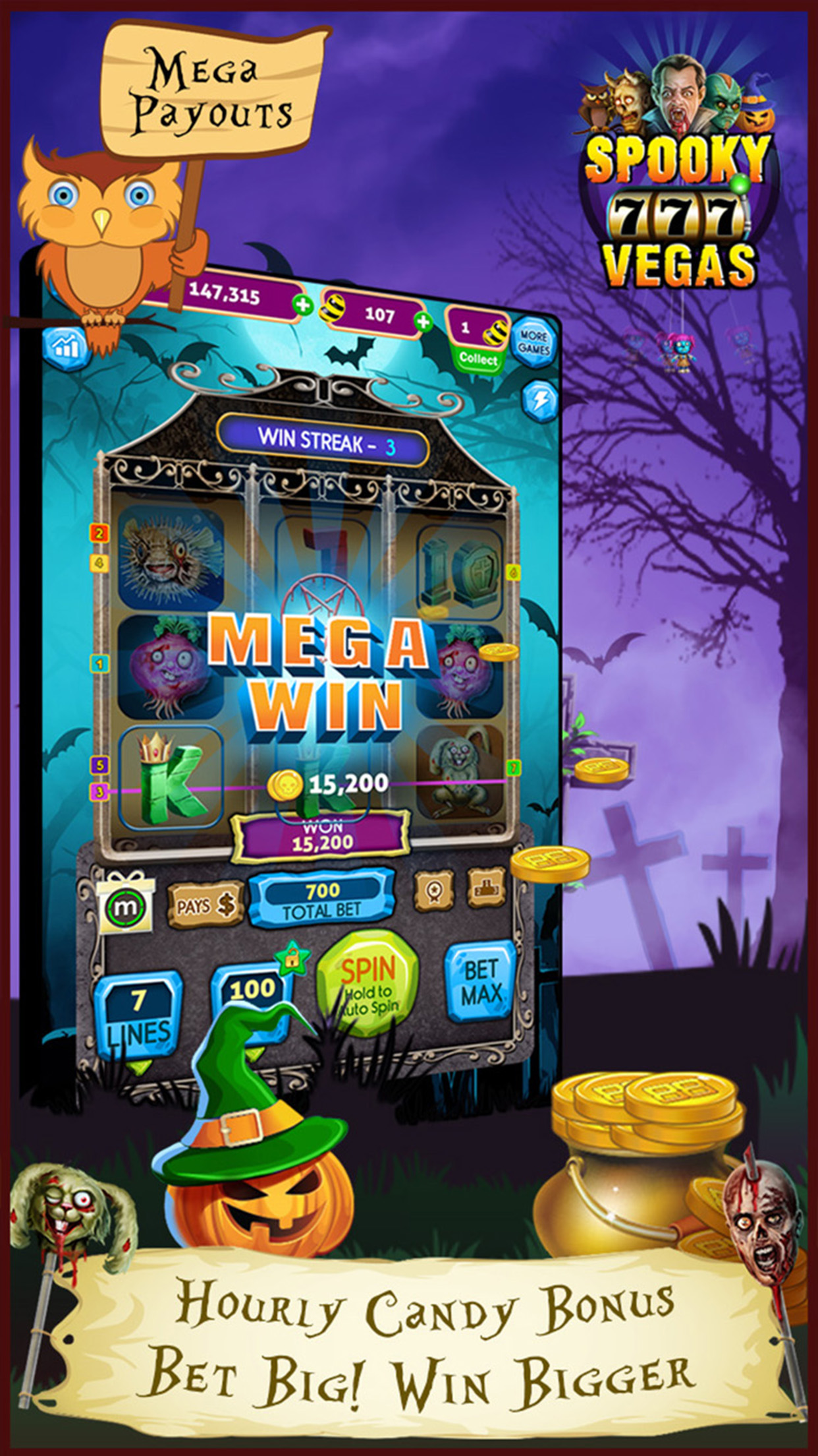 Spooky Vegas Slot Machines - Free Casino screenshot 3