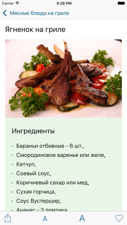 Рецепты шашлыка, барбекю, для гриля с фото бесплатно. Скачать рецепты блюд из мяса, курицы и рыбы для гриля, аэрогриля, мангала и мультиварки screenshot-3