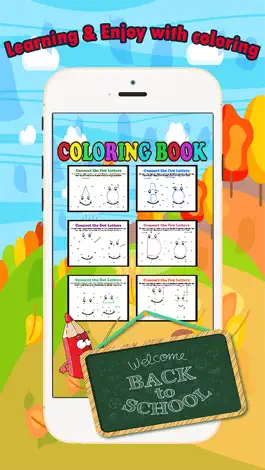 Game screenshot ABC Книжка-раскраска точки до точки, для малышей и apk
