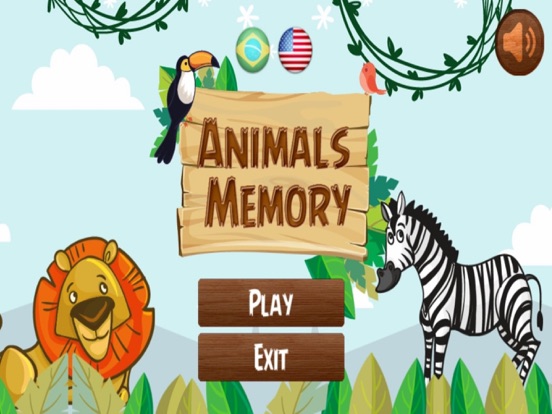Animals Memory Matching Game - Farm Story iPad screenshot