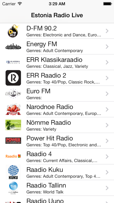 Screenshot #1 pour Estonia Radio Live Player (Eesti Raadio/Estonian)
