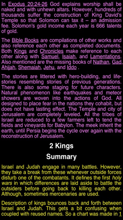 Summary King James Bible (part 4)