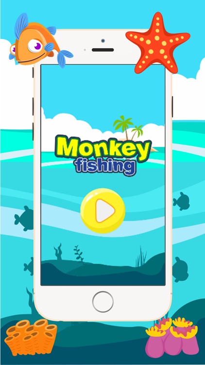 Monkey Fishing Catch Big Fish Game For Kids