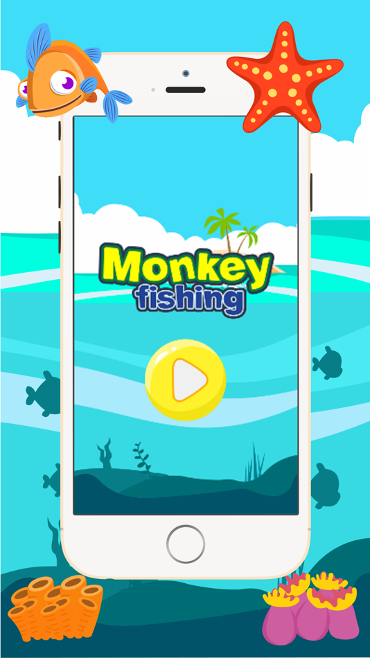 Monkey Fishing Catch Big Fish Game For Kids - 1.1 - (iOS)