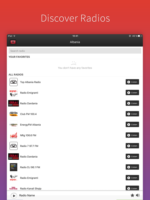 Screenshot #4 pour Radio Albanie - Radios ALB - FREE
