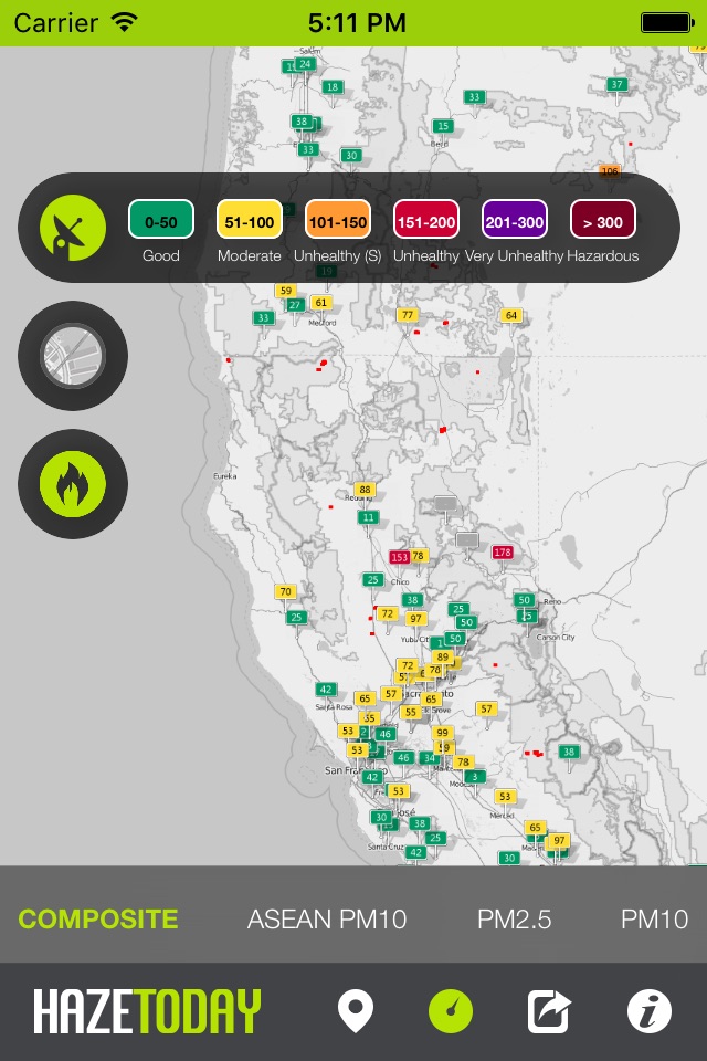 Haze Today - AQI / API, Pollution & Fire Spots screenshot 2