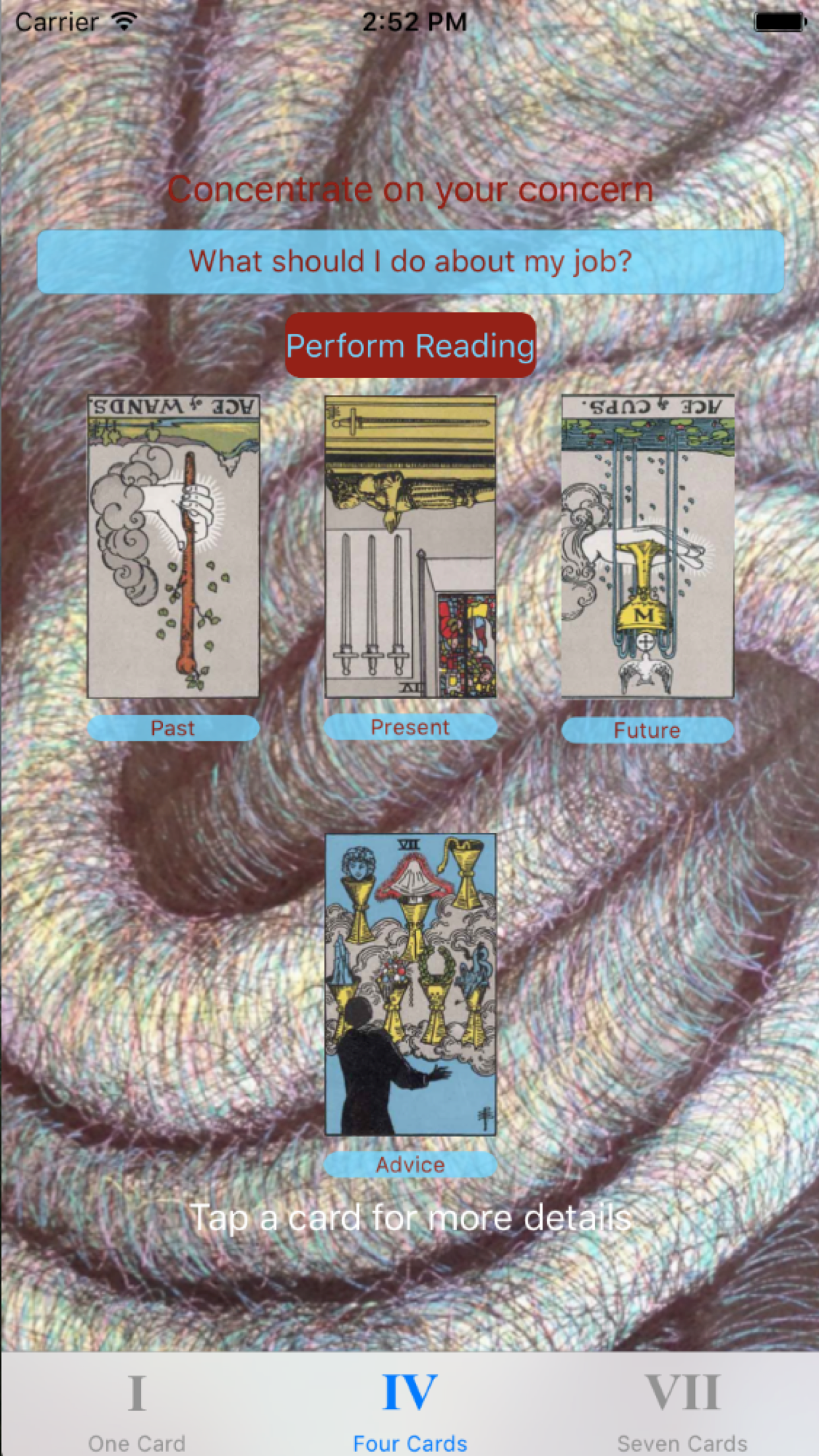 Tarot Card Reader Lite screenshot 5