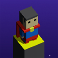 Superhero Cube Jump  Color Path Block Games
