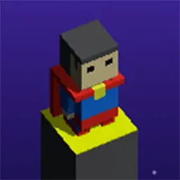Superhero Cube Jump : Color Path Block Games app icon