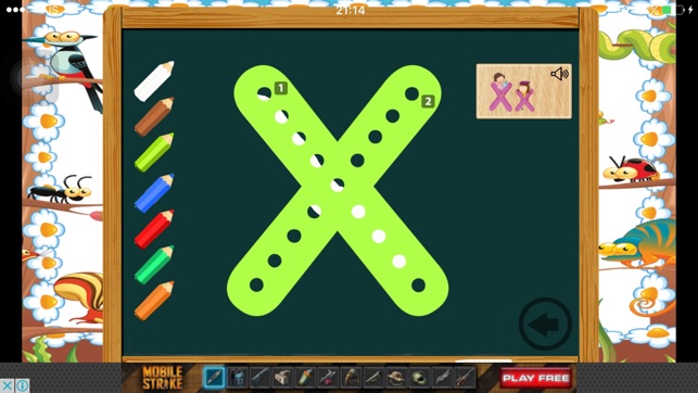 Animal English ABC Education Writing Dot