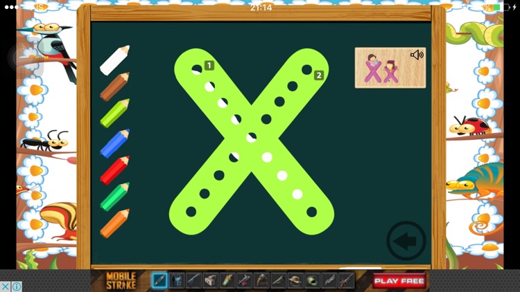 Animal English ABC Education Writing Dotted Kids