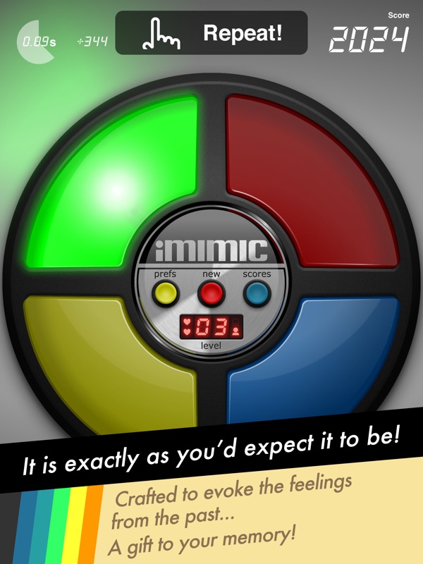 iMimic: 80's Vintage Electronic Memory Game screenshot 6