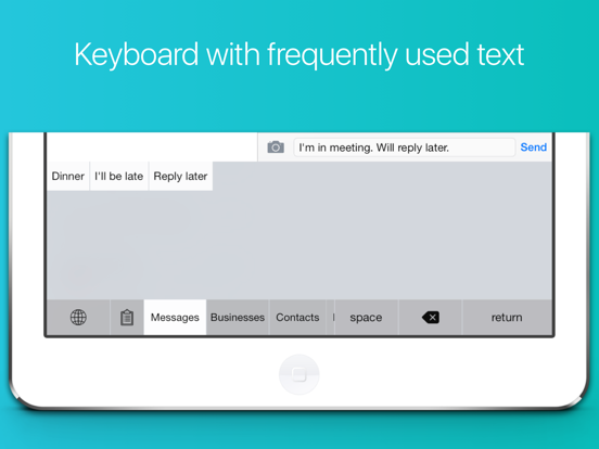 Screenshot #4 pour CannedText - Keyboard with frequently used texts