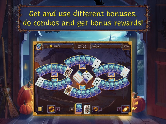 Spooky Ghost Scary Heroes Solitaire Free Cards Games HD Easy Play Solitario  Gratis Horseman Doom Eyes Halloween for Kindle Download free casino apps  offline without internet needed no wifi required. Best solitaire