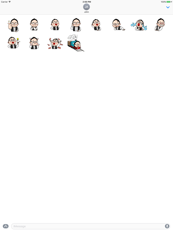 死磕的罗胖 iPad screenshot 4 - Stickers app