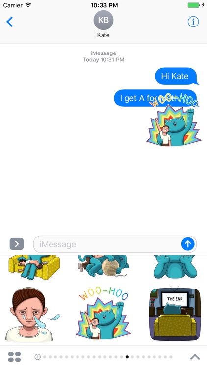 Cat With Life Stickers