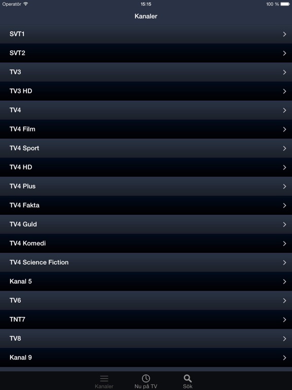 Screenshot #4 pour Sverige TV Guide för iPad