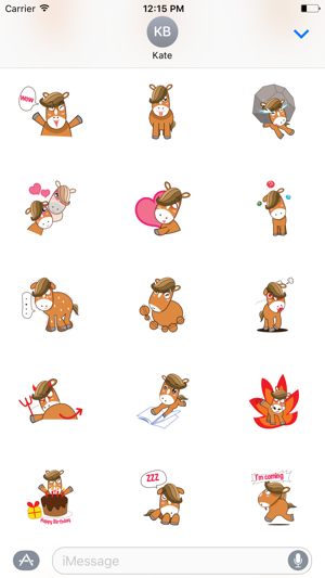 Cute Horse Sticker(圖2)-速報App