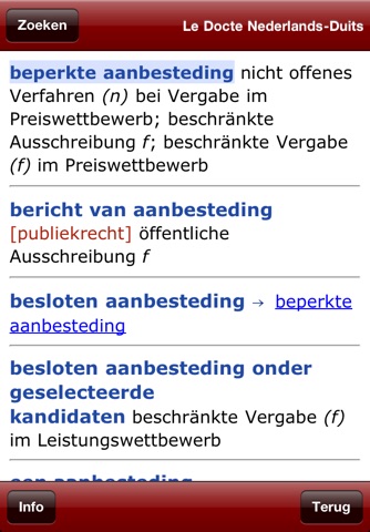 Le Docte Dutch-German screenshot 4