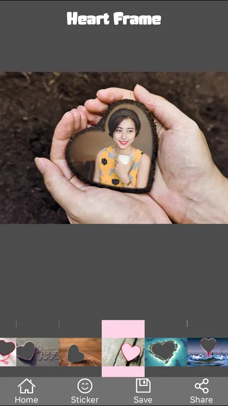 Heart Frame - Camera 720 Chỉnh sửa ảnh 360