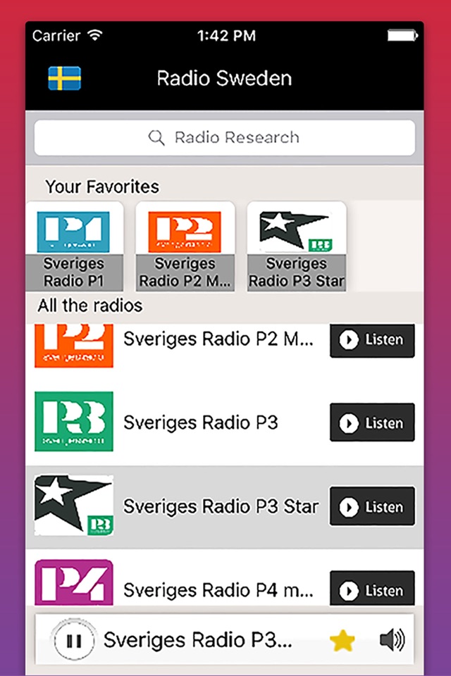 Radio Sweden - Sveriges Radio - Radios SW FREE screenshot 3
