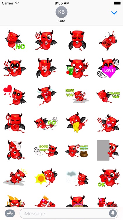 Devil Love Stickers